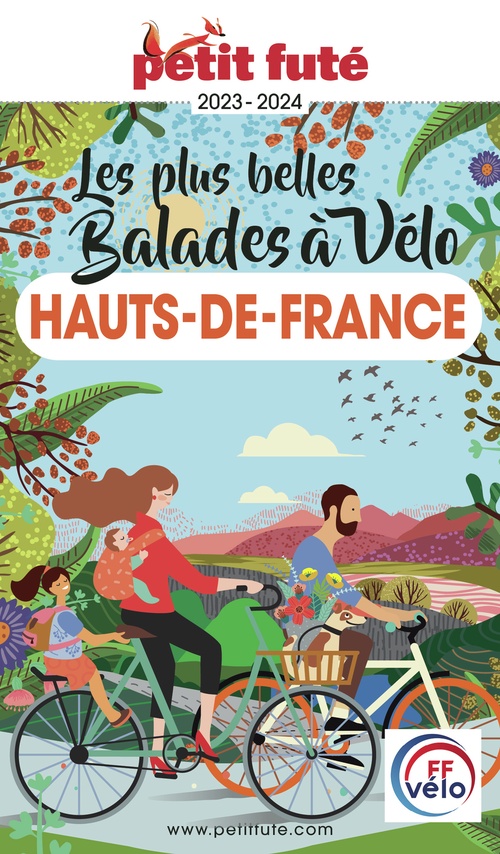 Couverture ebook de BALADES À VÉLO HAUTS DE FRANCE 2023/2024 Petit Futé, de Collectif petit futé