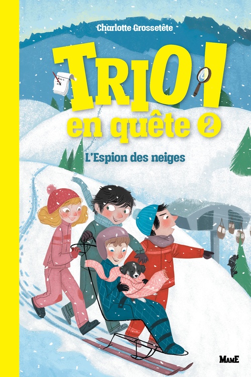 Couverture ebook de L'espion des neiges, de Charlotte Grossetête, Pauline Duhamel