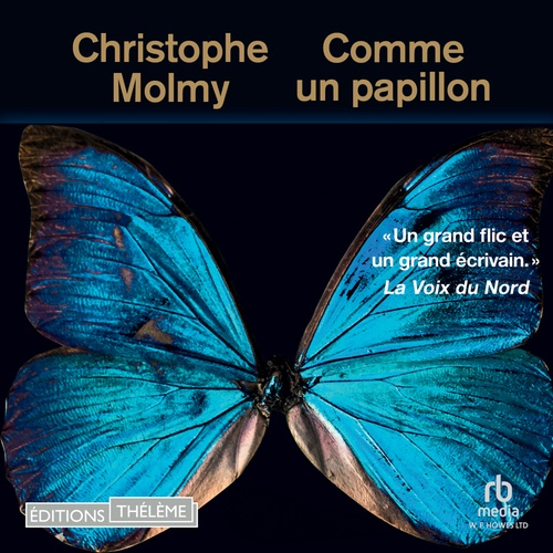 audiobook cover of Comme un papillon, by Christophe Molmy