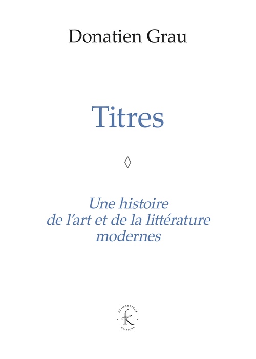 Couverture ebook de Titres, de Donatien Grau