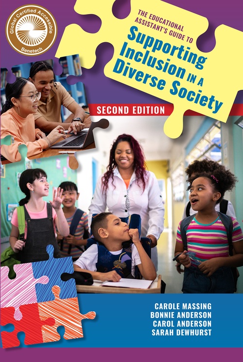 Couverture ebook de The Educational Assistant's Guide to Supporting Inclusion in a Diverse Society, de Carole Massing, Bonnie Anderson, Carol Anderson, Sarah Dewhurst