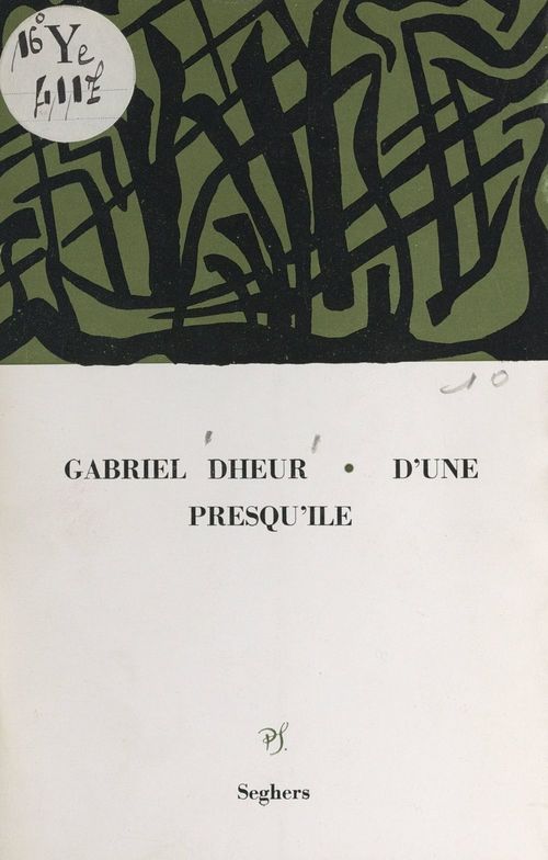 ebook cover of D'une presqu'île, by Gabriel Dheur