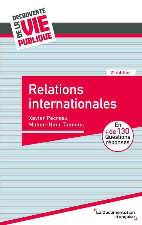 Couverture ebook de Relations internationales, de Manon-Nour Tannous, Xavier Pacreau