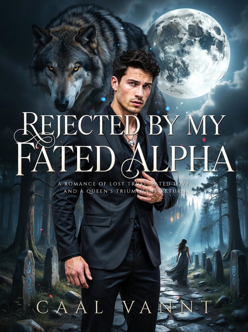 Couverture ebook de Rejected by My Fated Alpha, de Caal Vannt
