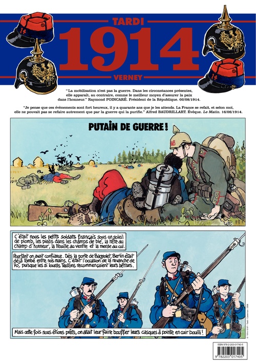 ebook cover of Journal de guerre - 1914, by Tardi