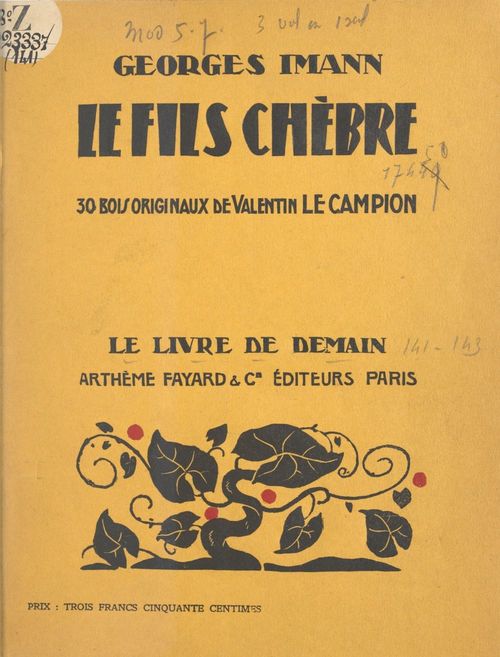 ebook cover of Le fils Chèbre, by Georges Imann