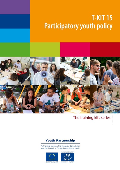 Couverture ebook de T-Kit 15 - Participatory youth policy, de Ajsa Hadzibegovic, Tanya Basarab, Zara Lavchyan