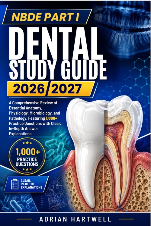 Couverture ebook de NBDE PART I DENTAL  STUDY GUIDE 2026/2027, de Adrian Hartwell
