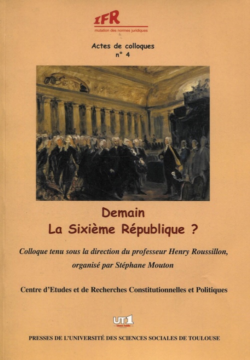 Couverture ebook de Demain, la sixième République ?, de