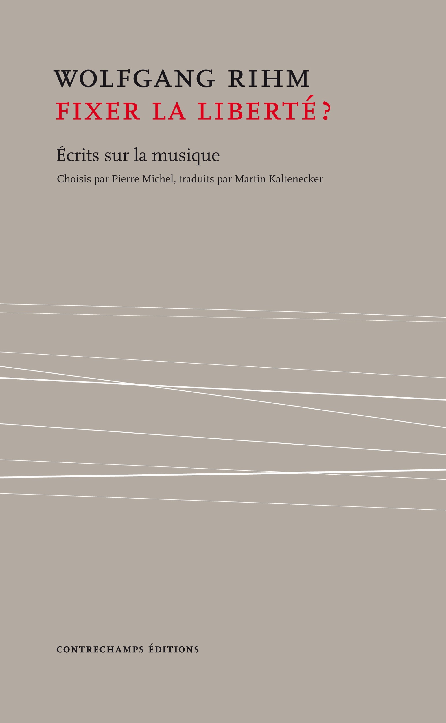 Couverture ebook de Fixer la liberté ?, de Wolfgang Rhim