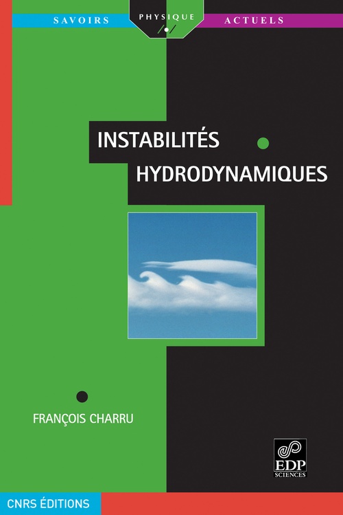 Couverture ebook de Instabilités hydrodynamiques, de Charru J