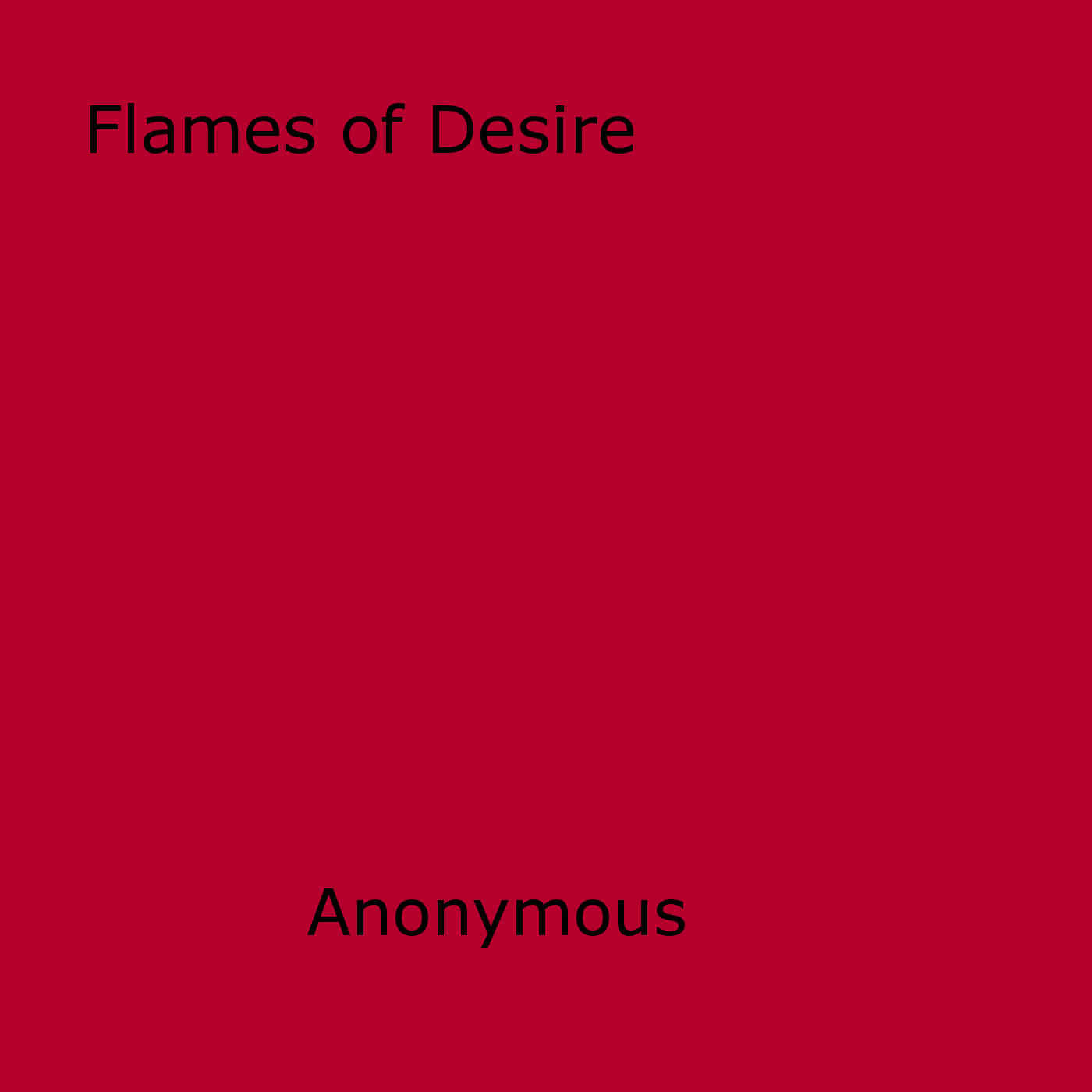 Couverture ebook de Flames of Desire, de Anon Anonymous