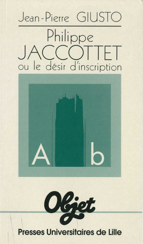 Couverture ebook de Philippe Jaccottet ou le désir d´inscription, de Jean-pierre Giusto