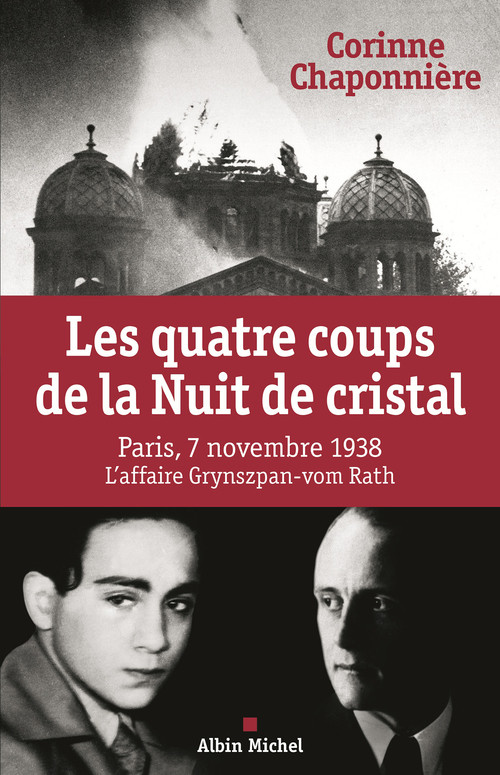 Couverture ebook de Les Quatre coups de la Nuit de cristal, de Corinne Chaponnière