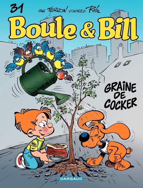 Couverture ebook de Boule & Bill - Tome 31 - Graine de cocker, de Collectif, Laurent Verron