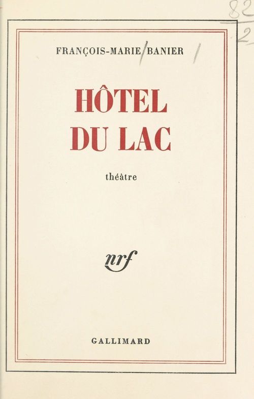 Couverture ebook de Hôtel du Lac, de François-marie Banier