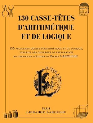Couverture ebook de 130 casse-têtes logiques et arithmétiques, de Collectif