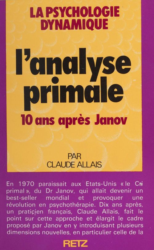 ebook cover of L'Analyse primale : 10 ans après Janov, by Claude Allais