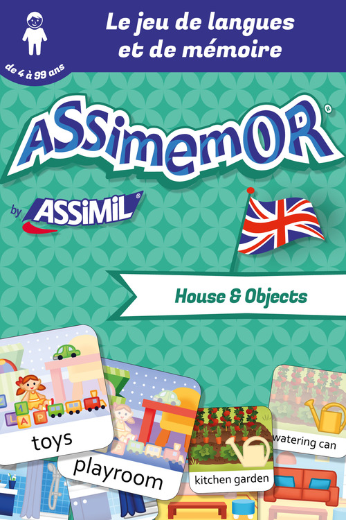 Couverture ebook de Assimemor - Mes premiers mots anglais : House and Objects, de Celadon, Lea Fabre