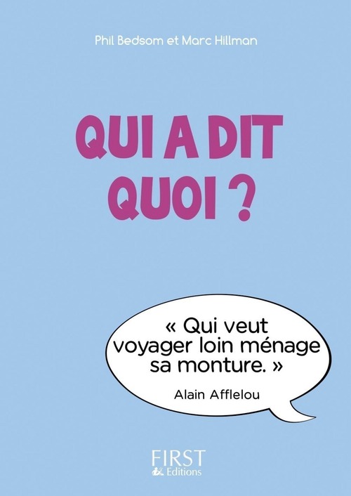 Couverture ebook de Petit Livre - Qui a dit quoi ?, de Marc Hillman