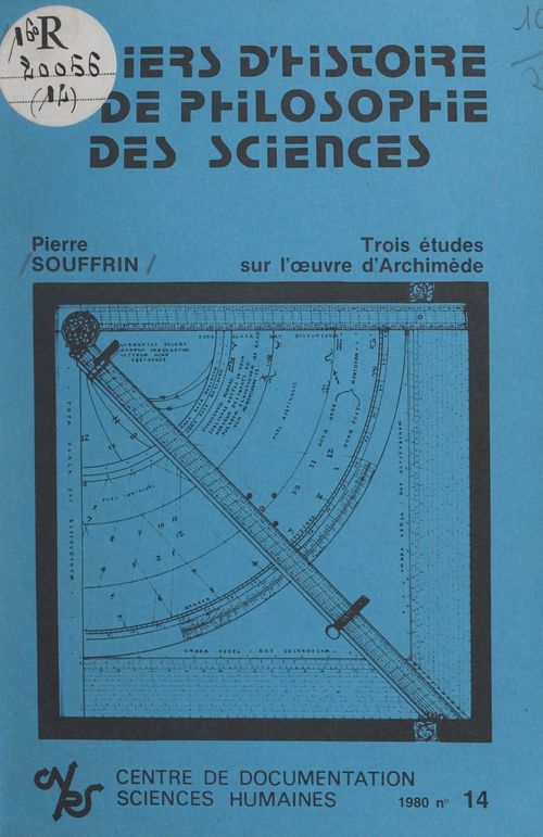 Couverture ebook de Trois études sur l'oeuvre d'Archimède, de Pierre Souffrin