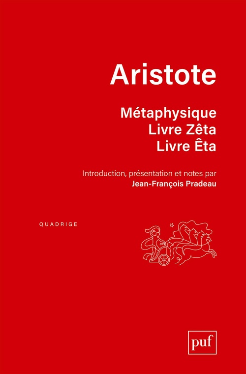 ebook cover of Métaphysique. Livre Zêta. Livre Êta, by Aristote