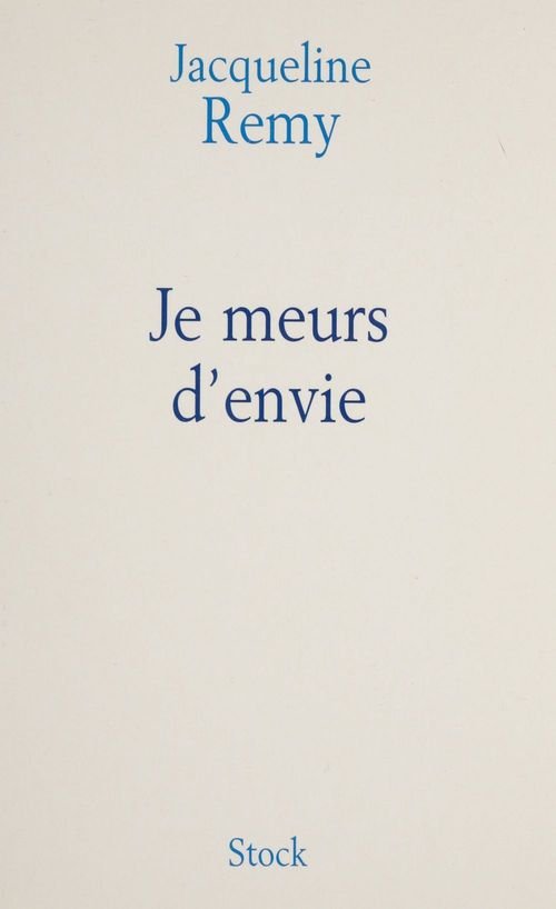 Couverture ebook de Je meurs d'envie, de Jean Rémy