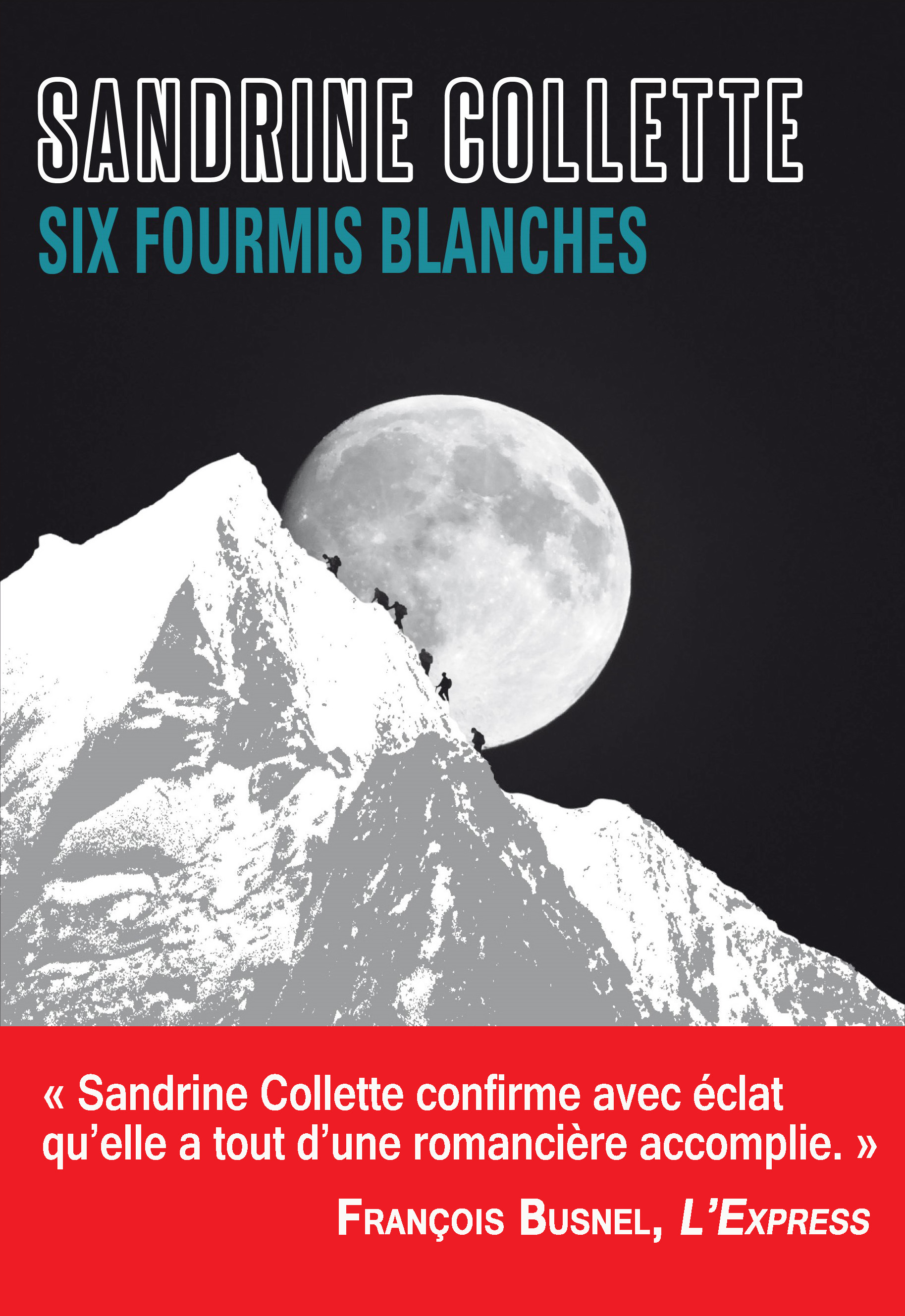 Couverture ebook de Six fourmis blanches, de Sandrine Collette