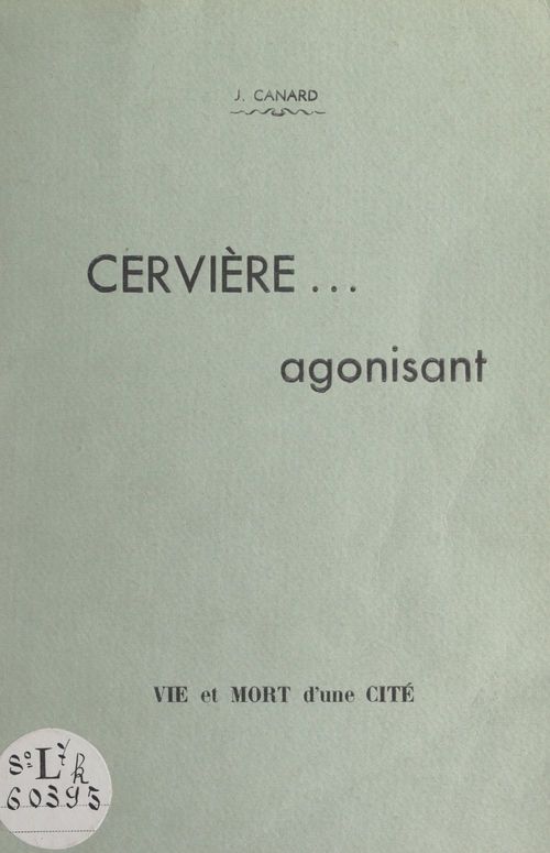 Couverture ebook de Cervière... agonisant, de Jean Canard