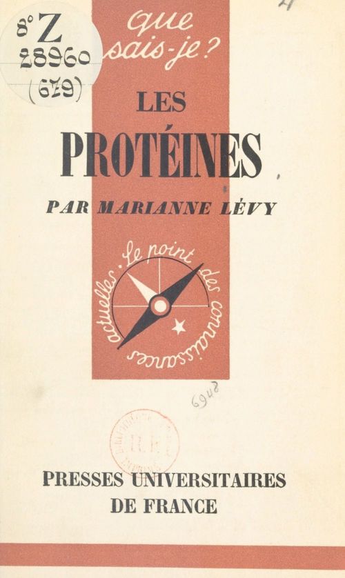 Couverture ebook de Les protéines, de Marianne Levy