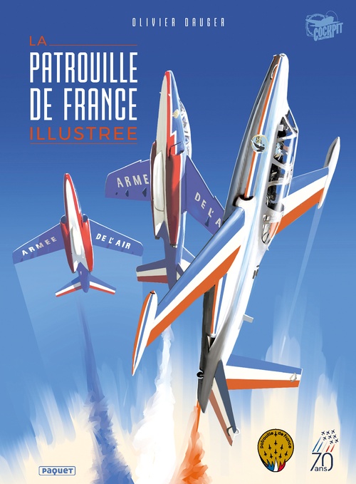 Couverture ebook de La patrouille de France illustrée, de Olivier Dauger
