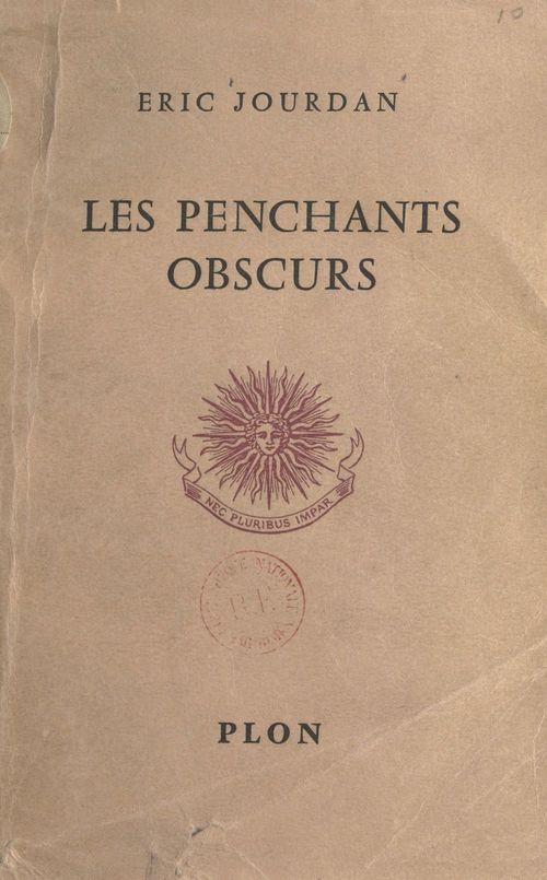 Couverture ebook de Les penchants obscurs, de Eric Jourdan