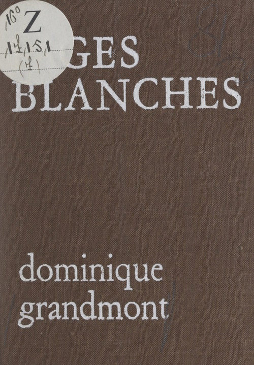 Couverture ebook de Pages blanches, de Dominique Grandmont