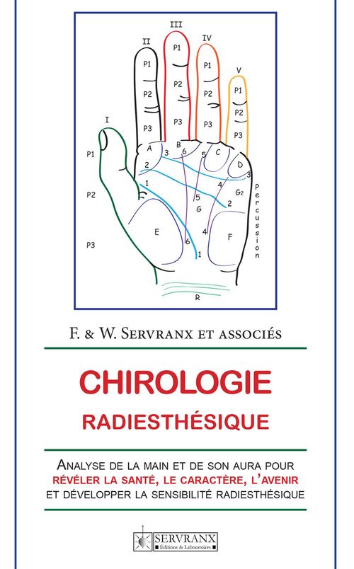 Couverture ebook de Chirologie radiesthésique, de Servranx