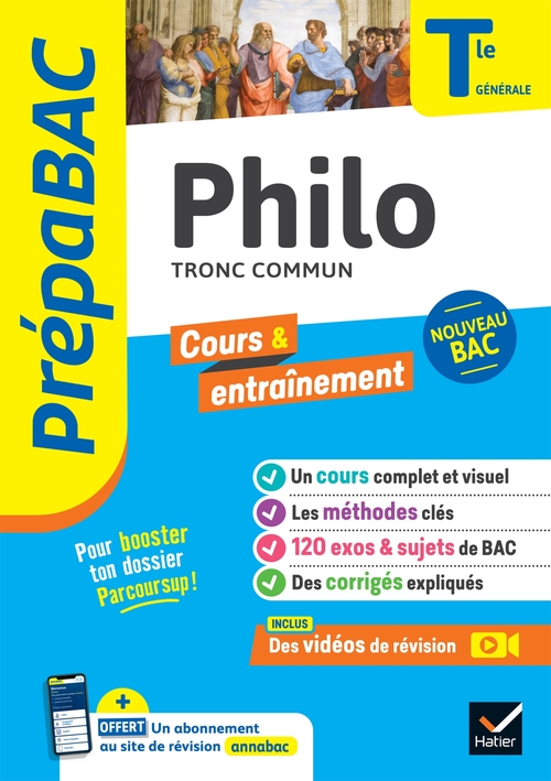 ebook cover of Prépabac - Philo Tle générale - Bac 2027, by Patrick Ghrenassia, Johnny Brousmiche, Anthony Dekhil, Justine Janvier