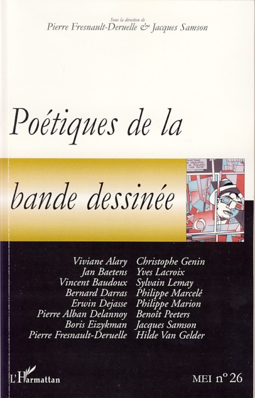 Couverture ebook de Poétiques de la bande dessinée, de Pierre Fresnault-Deruelle, Jacques Samson