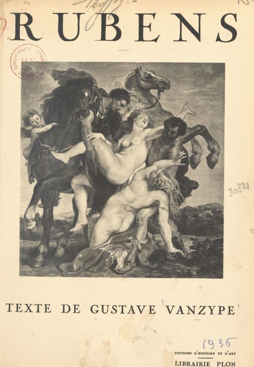 ebook cover of Rubens, by Gustave Vanzype