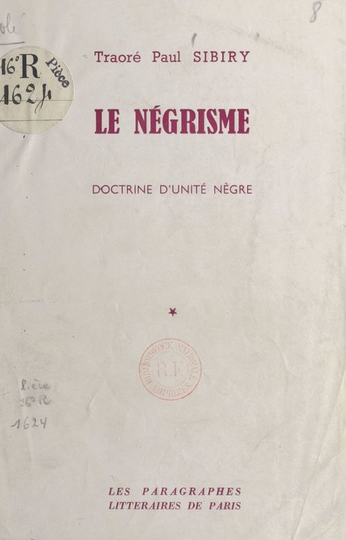 Couverture ebook de Le négrisme, de Traore Paul Sibiry