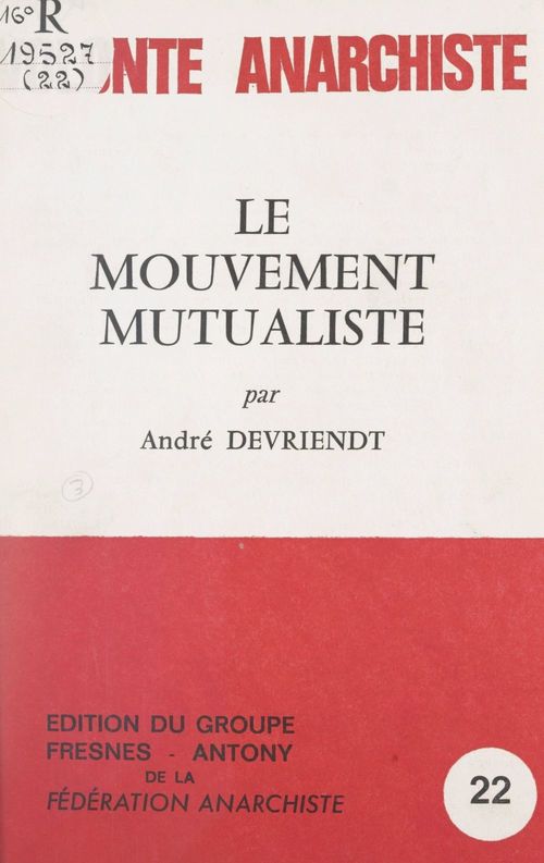 ebook cover of La mutualité, by Andre Devriendt