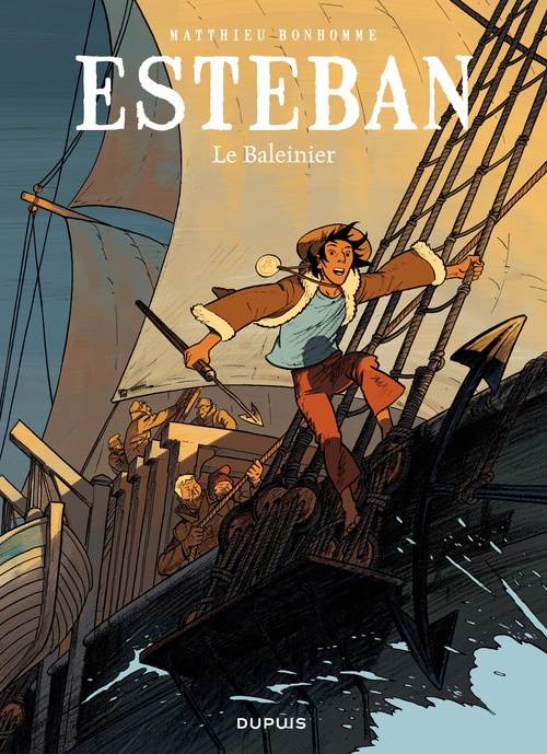Couverture ebook de Esteban - Tome 1 - Le baleinier, de Matthieu Bonhomme