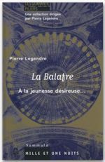 ebook cover of La Balafre, by Pierre Legendre