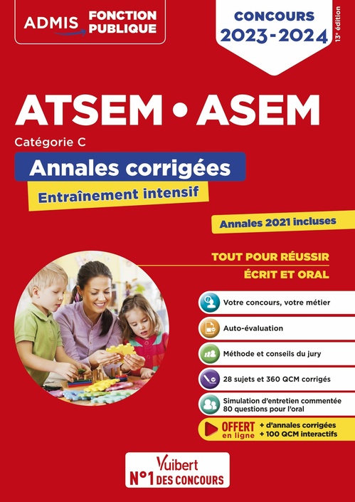 ebook cover of Concours ATSEM et ASEM - Catégorie C - Annales corrigées, by Caroline Dubuis, Élodie Laplace