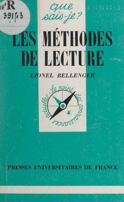 Couverture ebook de Les méthodes de lecture, de Lionel Bellenger