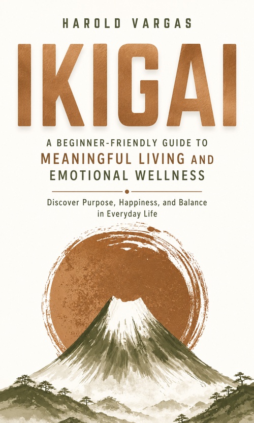 Couverture ebook de Ikigai: A Beginner-friendly Guide to Meaningful Living and Emotional Wellness, de Harold Vargas