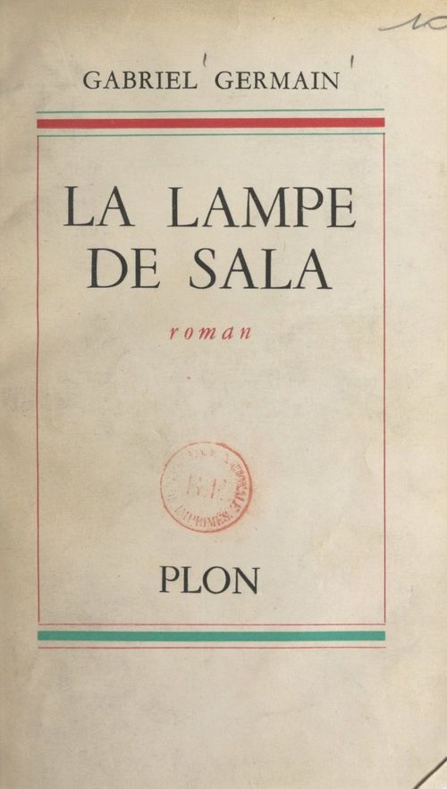 ebook cover of La lampe de Sala, by Gabriel Germain