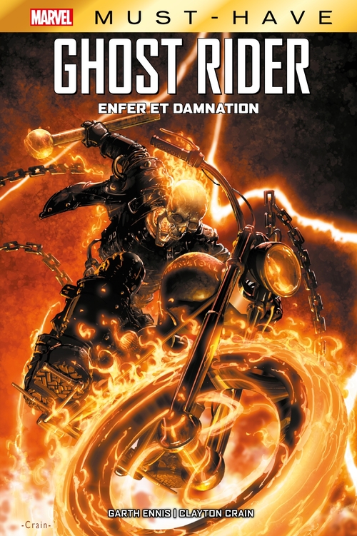 Couverture ebook de Best of Marvel (Must-Have) : Ghost Rider - Enfer et damnation, de Garth Ennis, Clayton Crain