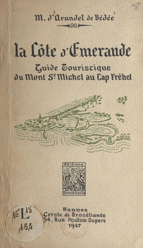 Couverture ebook de La côte d'Émeraude, de M. D'Arundel De Bedee