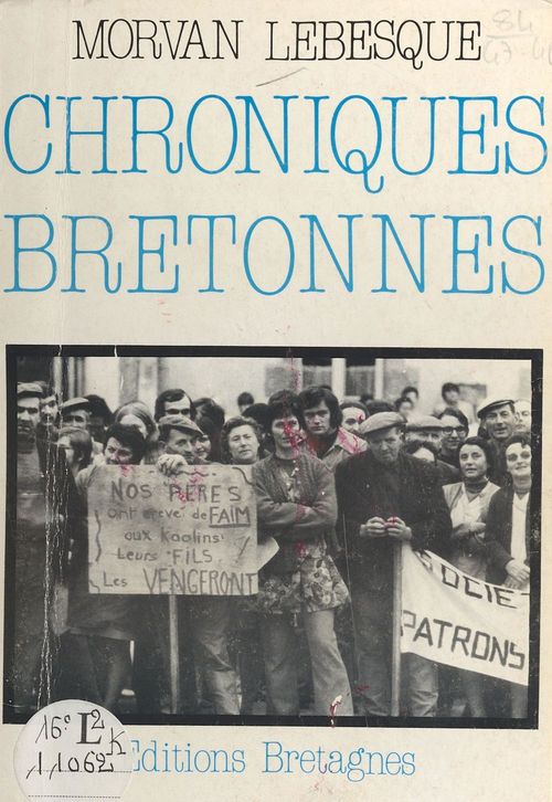 Couverture ebook de Chroniques bretonnes (1968-1969), de Morvan Lebesque
