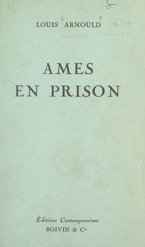 Couverture ebook de Âmes en prison, de Louis Arnould