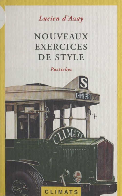 ebook cover of Nouveaux exercices de style, by Lucien d' Azay